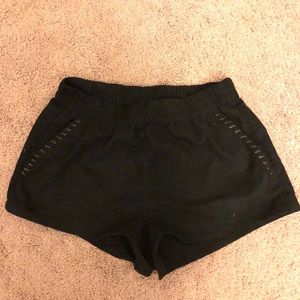 Velvet black shorts. Very comfy!!!